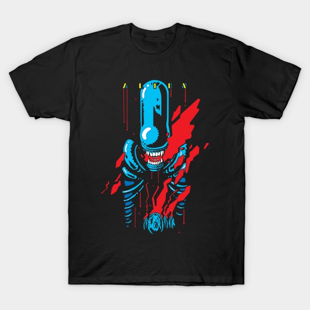 Alien T-Shirt by benvanbrummelen